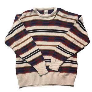 Vintage 90s Ash Creek Trading Co Sweater Men’s L Multicolor Cotton Pullover